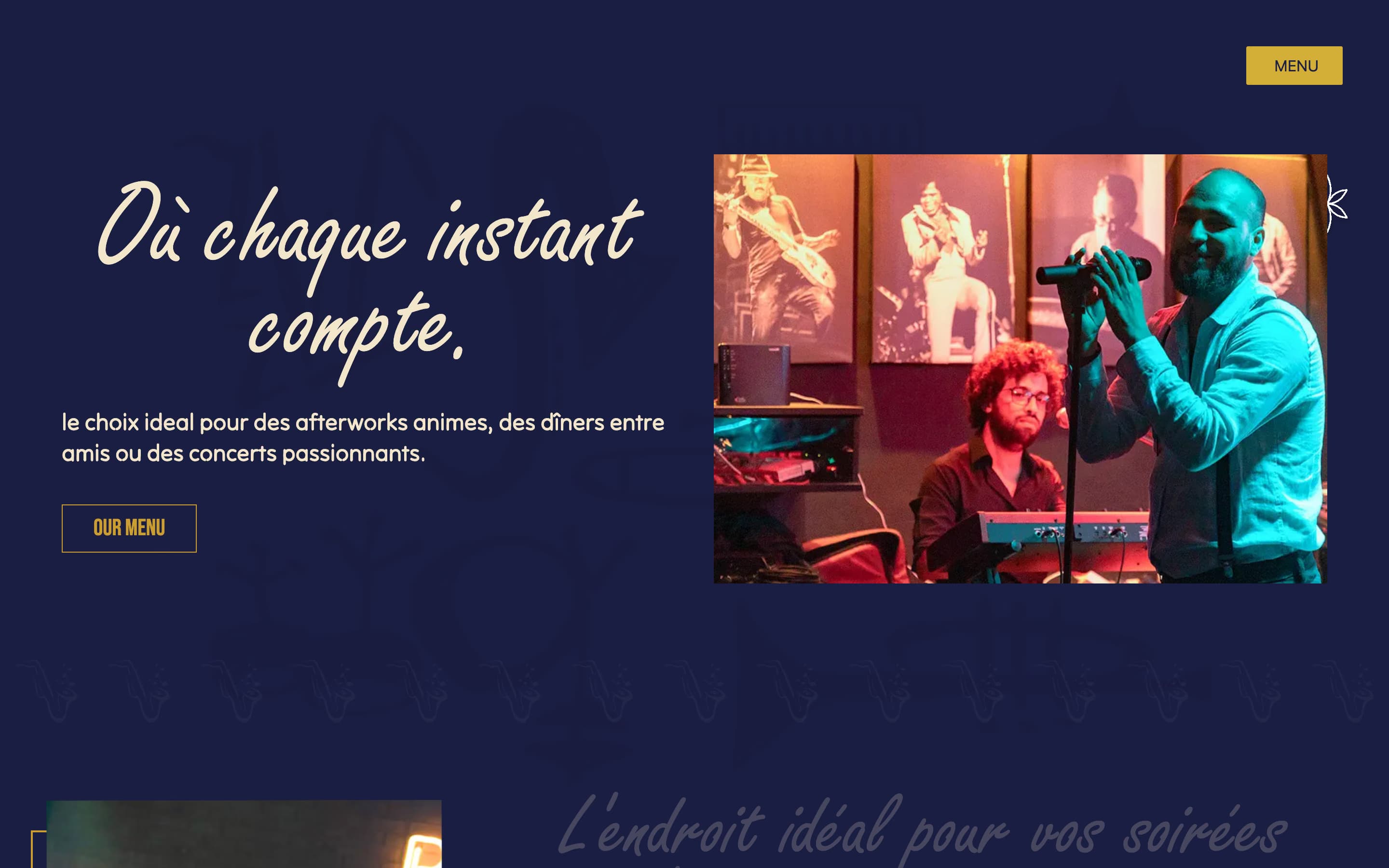 Blue Note — bar and restaurant marketing site